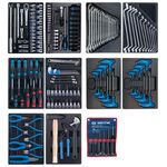 Набор инструментов в красной тележке, 173 предмета KING TONY 932-000MR